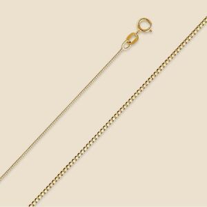 14k real gold 22” chain necklace perfect gift box chain necklace